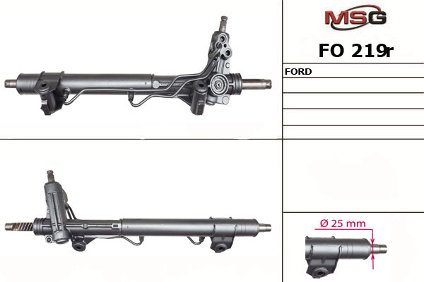 Рулевая рейка восстановленная MSG FO 219R